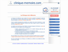 Tablet Screenshot of clinique-memoire.com